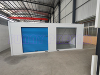 Conteneur mobile préfabriqué en acier, empilable, autoportant, pour stockage portable, pliable