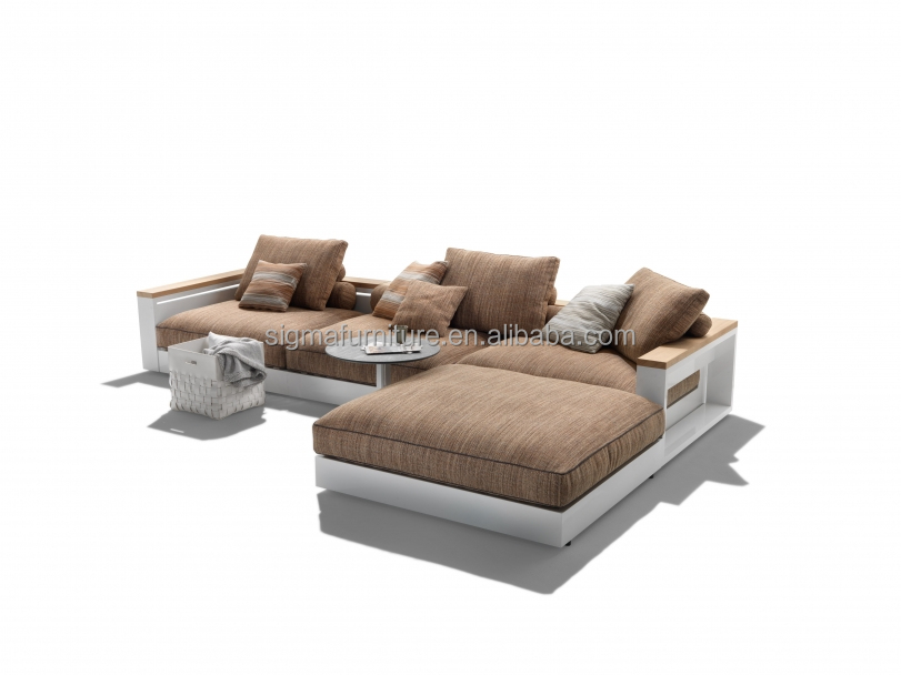New Arrival Outdoor Patio Furniture Aluminum Frame Sectional Sofa Sets Garden Sofa