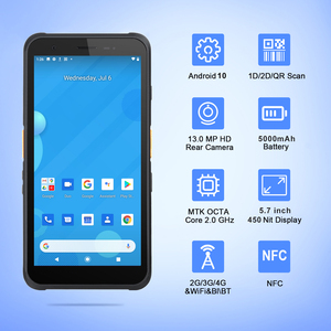 Máy Đọc Mã QR Chất Lượng Cao Máy Quét Mã Vạch 2D Zebra Điện Thoại Di Động PDA Cầm Tay Chắc Chắn <span class=keywords><strong>Android</strong></span> <span class=keywords><strong>IP67</strong></span> - Product Image 3