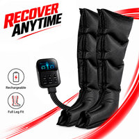 Bottes de pressothérapie à compression d'air rechargeables Z06, 5 modes de massage, thérapie par compression d'air, bottes de compression pour les jambes
