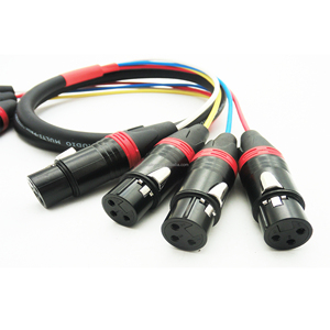 OEM âm thanh de Y điện rắn <span class=keywords><strong>XLR</strong></span> Cáp Nam đến Nữ đa Microphone 4 8 12 kênh CuộN giai đoạn hộp cáp - Product Image 6
