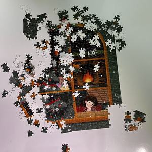 Tùy chỉnh Tự làm đồ chơi trẻ em của giấy ghép hình câu đố vòng cổ với câu đố Mặt dây chuyền bezel thiết Inlay 51 ~ 100 miếng lứa tuổi 2-13 - Product Image 1