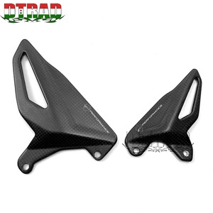 Protector de Talón de Fibra de Carbono para DUCATI Panigale V4 V4S V4R Streetfighter V4/S V2, Kit de Reposapiés Traseros, Piezas Modificadas para Motocicleta con Logotipo - Product Image 5