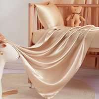 Personnalisé 16/19/22/25 momme mûrier soie taie d'oreiller drap housse de couette couette pour bébé