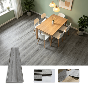 Revêtement de sol en vinyle SPC moderne, écologique, sans formaldéhyde, uni, à clipser, 4 mm, pour intérieur - Product Image 1