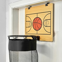 Panier à linge mural en forme de panier de basket pour accrocher au portillon de porte, panier de rangement pour vêtements sales pour chambre à coucher
