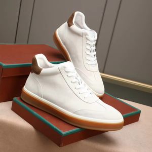 2026 Top Quality Luxury Designer <b>Sneakers</b> Style Men's and Women's Retro Casual Flat Lace-up <b>Leather</b> Winter Spring Casual Shoes - Product Image 6