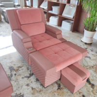Lit de massage moderne luxueux de 90 cm de large, canapé spa pour le corps entier avec réflexologie plantaire, utilisation dans le salon et à l'hôtel, en cuir PU