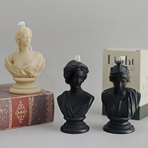 Candela Profumata Artigianale in <span class=keywords><strong>Cera</strong></span> di Soia <span class=keywords><strong>a</strong></span> Forma di Statua Classica Greca di David, Design Moderno per la Festa del Papà, Diwali, Decorazioni per la Casa, Scultura d'Arte - Product Image 2