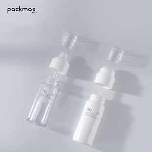 Factory direct PETG <b>dropper</b> <b>bottle</b> 30/50ml cylindrical serum <b>bottle</b> with dust cover, empty cosmetic container - Product Image 5