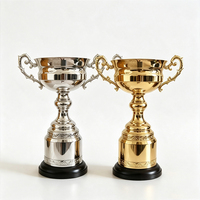 Trophée en métal personnalisé JINZUN pour événements sportifs, or/argent, grand format, trophée en métal de qualité supérieure, récompense de compétition, cadeau pour champion