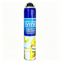 Mousse polyuréthane multi-usages VIRA 750 ml, mousse expansive PU résistante aux intempéries pour la fixation des portes et des fenêtres, étanchéité de la construction