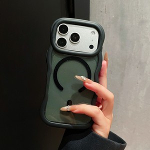 เคสโทรศัพท์กันกระแทกแบบใสขอบหยักวิบวับ พร้อมแม่เหล็กสำหรับชาร์จไร้สาย รุ่นทันสมัย สำหรับ iPhone 18 17 16 15 14 Plus 13 Pro Max - Product Image 5
