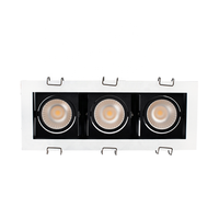 3X9W 3X15W 3X30W Grille de plafond commerciale Panneau lumineux LED Grille de spot linéaire pour restaurant Système d'éclairage professionnel