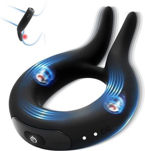 Wholesale Stretchy Butterfly Vibrating Cock <strong>Ring</strong> Penis <strong>Rings</strong> <strong>for</strong> Couple Silicone Rechargeable Two Motors Cock <strong>Ring</strong> <strong>for</strong> <strong>Man</strong> - Product Image 1