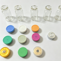 Ambre clair borosilicate 5ml flacons en verre