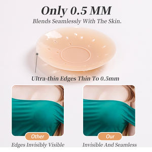 Женские многоразовые лепестки груди, полный охват, телесный силиконовый клей, бесшовные соски, пикантные соски, защита кожи сосков - Product Image 6