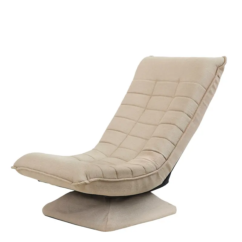 2021 고품질 리넨 코튼 소파 문 의자, 거실 가구 카키색 Foldable 게으른 의자