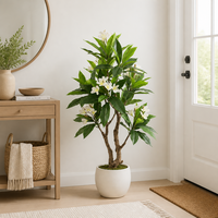 JWS4247 Nouvelle Conception de Fleurs Artificielles de Plumeria Rubra pour la Décoration de la Maison, du Jardin et des Centres Commerciaux