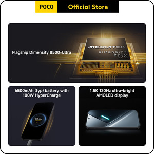 Télé<span class=keywords><strong>phone</strong></span> Android POCO X8 Pro Version Globale Dimensity 8500-Ultra 6500mAh Charge Rapide 100W Écran AMOLED 120Hz - Product Image 3