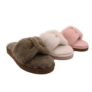 CF-288 Free Samples Natural Wool Casual pretty Slippers 2021 new fashion style winter comfortable slippers