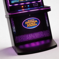 Gabinete para Juegos de 32 Pulgadas, Diseño Vertical Curvo, Acero Resistente, Personalizable en Inglés para el Mercado Brasileño, Sala de Juegos de Habilidad