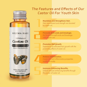 Huile de ricin noire biologique Huile nourrissante pour le corps pour la <span class=keywords><strong>croissance</strong></span> des cheveux et des cils Huile essentielle Étiquette privée - Product Image 6