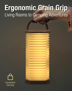 New Arrival Home Phong Cách sạc LED Bàn phím cảm ứng cầm tay dọc Organ Đèn Gấp Giấy cắm trại đêm ánh sáng ấm áp - Product Image 4