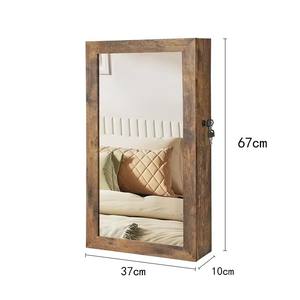 Meuble de rangement pour bijoux avec miroir, pour chambre et salon, <span class=keywords><strong>à</strong></span> poser sur table ou <span class=keywords><strong>à</strong></span> suspendre <span class=keywords><strong>au</strong></span> <span class=keywords><strong>mur</strong></span>, vente en gros d'usine - Product Image 3