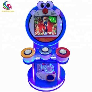Máquina de Videojuegos para Niños, Tambor de Plástico Operado con Monedas, Juego Musical de Arcade con Temática de Doraemon para Parques de Diversiones Interiores - Product Image 3