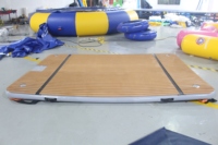 Dock flottant gonflable durable d'île de PVC de point de baisse à vendre