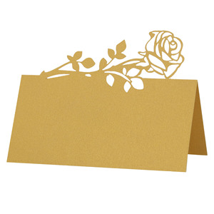 ป้ายชื่อแบบตั้งโต๊ะรูปสี่เหลี่ยมผืนผ้าแบบป๊อปอัพ  รักษ์โลก  สำหรับงานแต่งงาน วันแม่ งานเลี้ยงอาหารค่ำ - Product Image 1