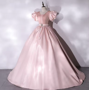 Robe de soirée Tutu jupe sur la course princesse test d'art vocal étudiant hôte chantant Bel Canto robe femme eau lumière Satin - Product Image 5