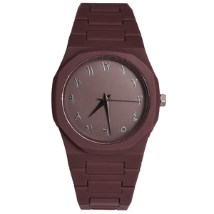 Nuevo reloj de hombre a la moda, sencillo, negro, de cuarzo, con números arábigos, informal, con correa de estilo Drip Oil. - Product Image 3