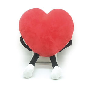 Bambola di peluche personalizzata tessuto di cristallo Super morbido per bambini <span class=keywords><strong>sorridente</strong></span> con cuscino con cuore regalo ecologico per le feste - Product Image 6