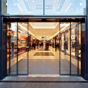 Hurricane Impact, puerta de entrada de vidrio abierta <span class=keywords><strong>doble</strong></span> deslizante de aluminio con detección automática de alta calidad, Puerta Abierta <span class=keywords><strong>doble</strong></span> eléctrica - Product Image 4