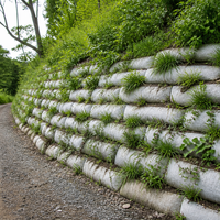 Tissu géotextile non tissé en PP haute résistance pour la filtration, la séparation, le drainage, la stabilisation, projets d'ingénierie civile