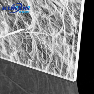Kunxin diseño moderno baño pared decorativa acrílico hoja claro esmerilado niebla patrón textura acrílico Panel - Product Image 2