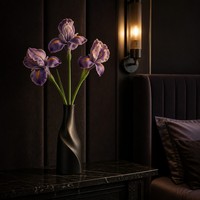 Realistiche Kunstmatige Iris Bloemen Lange Steel Kunstmatige Iris Takken voor Vaas Bruiloft Huis Kantoor Decoratie Groothandel