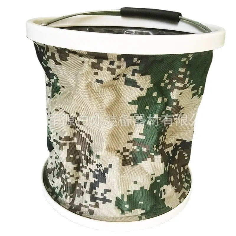 Folding Oxford cloth bucketPortable retractable digital bucket thickened outdoor car washing bucket