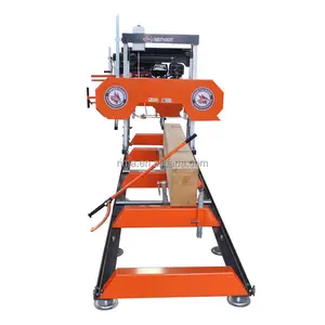 portable wood sawmill band saw, wood working band saw mills, log cutting machine