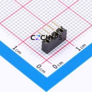 XDM200-1-04-W-4.3-G0 Pin Socket Bent Lead Through Hole,P=2mm Connector 1x4P 2mm Square Hole Right Angle Insert - Product Image 2