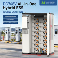 Système de Secours pour Ligne de Production, JApower 100kW 230kWh Tout-en-un Refroidi par Air avec Stockage par Batterie et Onduleur Hybride Solis