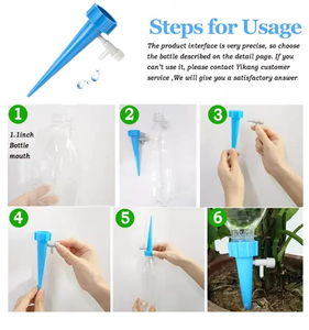 Riego Automático por Goteo para Jardín, con Pincho y Botella, para Plantas y Flores del Hogar, Accesorios <span class=keywords><strong>de</strong></span> Riego por Goteo, Plástico - Product Image 6