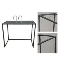 Présentoir de base fixe de robinet sur mesure, présentoir d'équipement de quincaillerie de salle de bain, étagère de douche de drain de sol