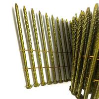 Clous de toiture en acier de haute qualité à tige lisse pour charpente de palettes en bois, clous en bobine pour pistolet pneumatique