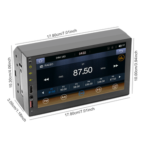 Pemutar Multimedia mobil, navigasi GPS Universal 7 inci <span class=keywords><strong>MP5</strong></span> untuk <span class=keywords><strong>Bluetooth</strong></span> Carplay FM pemancar portabel Stereo Radio 1 - Product Image 5