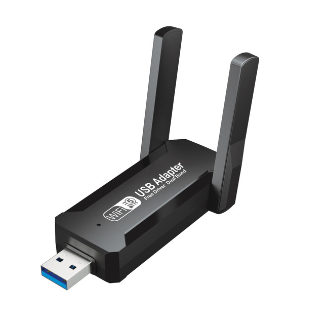 New Arrivals AC1300 USB WiFi 5 Adapter Dual Band 2.4GHz 5GHz Wireless Network Card for Laptop and Desktop PC