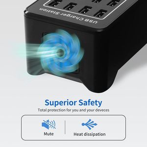 شاحن حائط ذكي بـ 20 منفذ W/20A <span class=keywords><strong>USB</strong></span> متعدد الوظائف PD لشاحن حائط <span class=keywords><strong>USB</strong></span> لسطح المكتب - Product Image 4