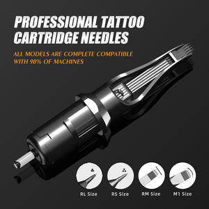 XNET 20 piezas/caja 0.35mm 1RL 3RL 5RL 7RL 9RL 11RL 14RL Round Liner 5RM 7RM 9RM 7RS RL RM <span class=keywords><strong>RS</strong></span> M1 Cartuchos de Agujas Desechables para Tatuaje - Product Image 5